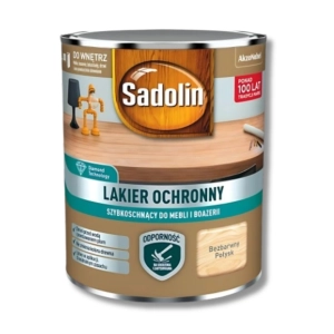 Sadolin Lakier Ochronny 0,7L Bezbarwny Połysk do Mebli Balustrad Boazerii